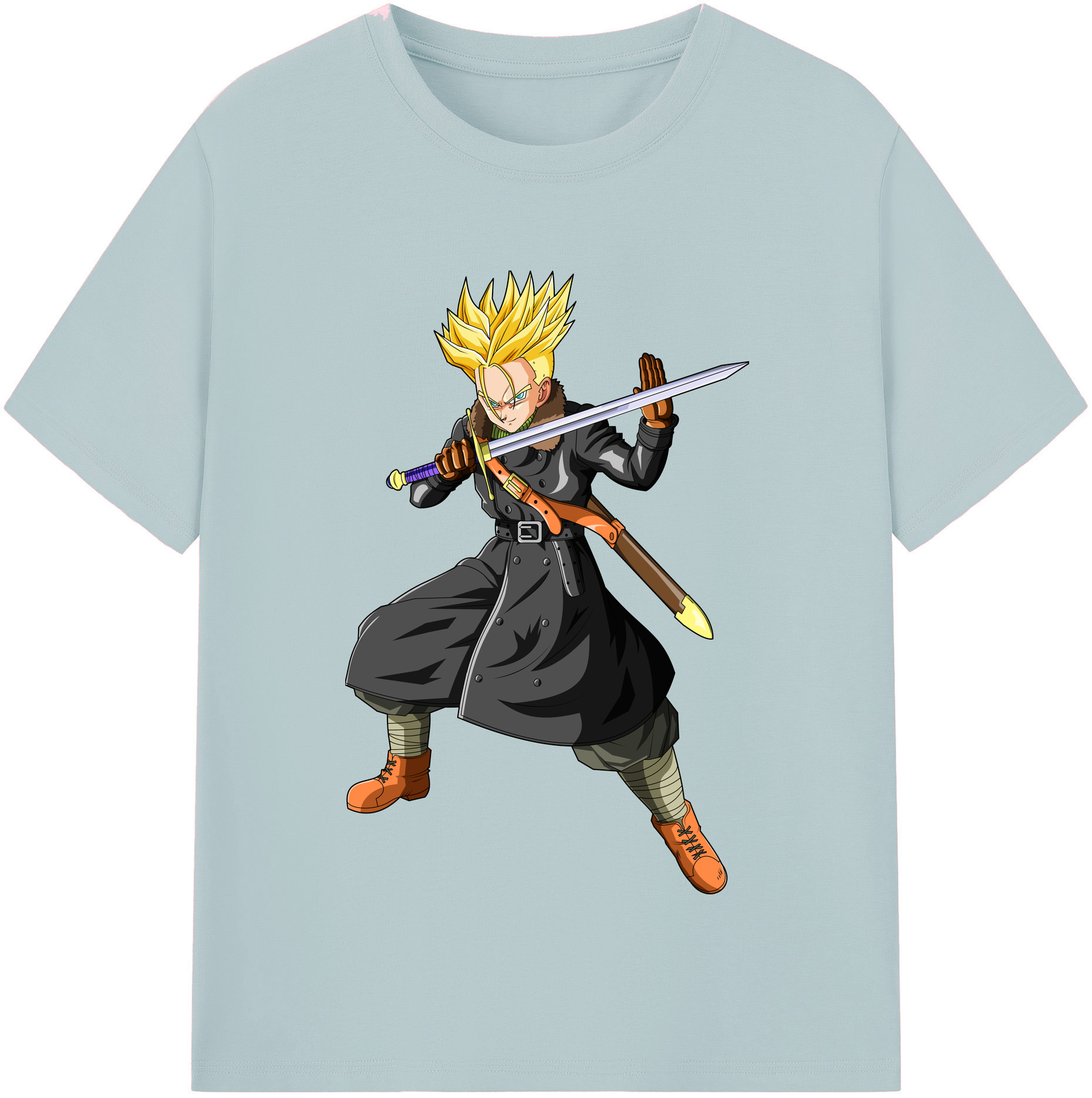 （画像用） ドラゴンボール トランクス（Torankusu）DRAGON BALL Trunks 綿100％半袖Tシャツ（フロントプリント）